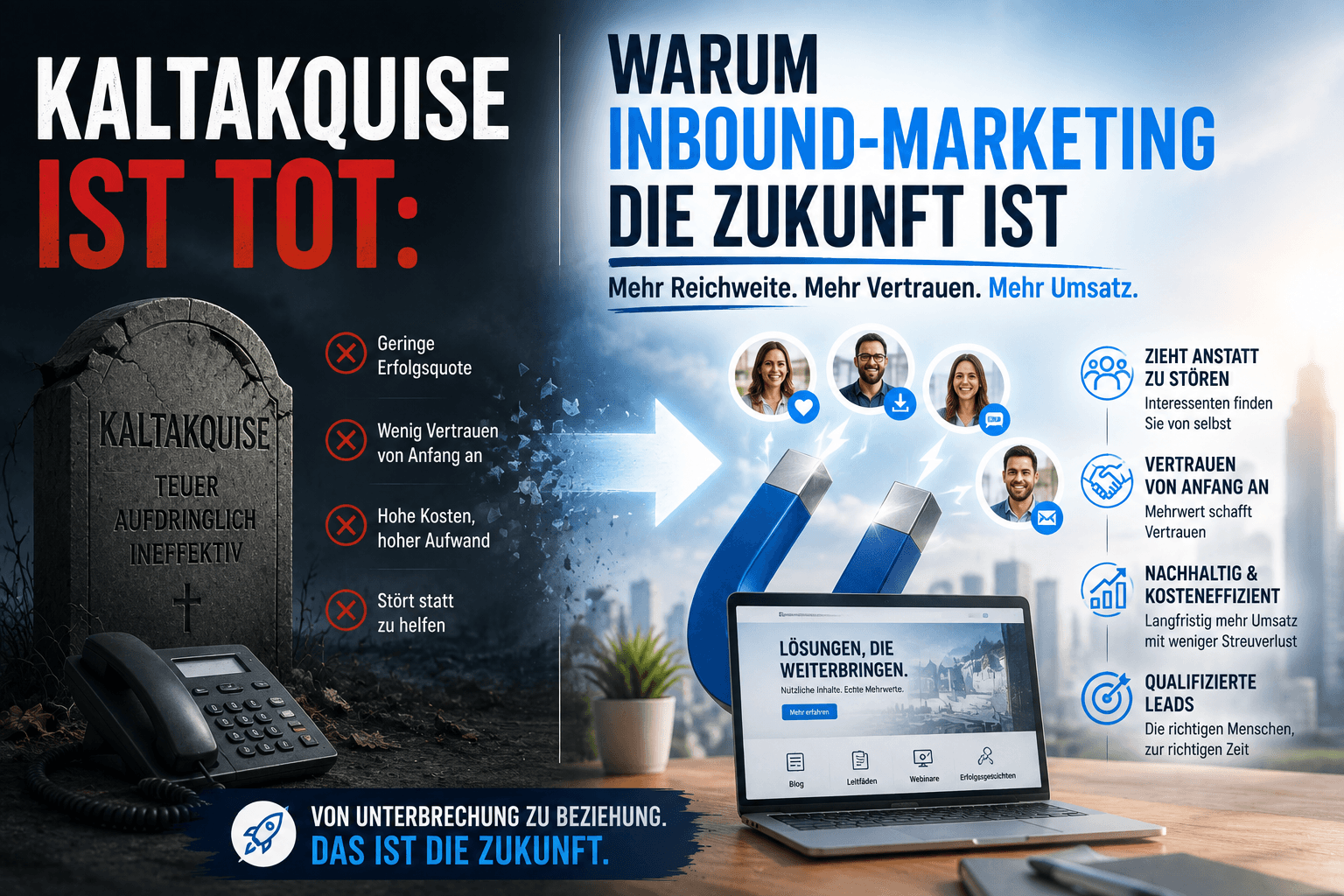 Kaltakquise ist tot: Warum Inbound-Marketing die Zukunft ist