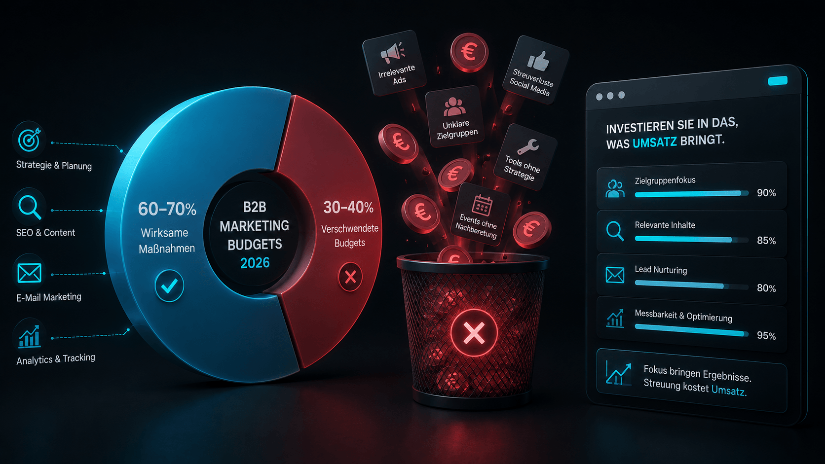 B2B Marketing Budgets 2026: Wo Mittelständler am meisten verschwenden